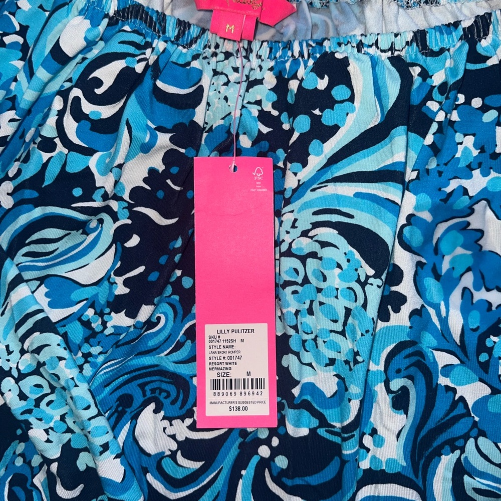 COPY - LILY PULITZER LUNA SKIRTED ROMPER ~ Mesmerizing ~ M ~ NWT - Picture 3 of 4